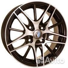 Venti 1506 15/6.0 4*100 ET45 Литой/Черный с полированной лицевой поверхностью