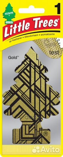 Ароматизатор Елочка Золото (Gold) США 10105 U1P