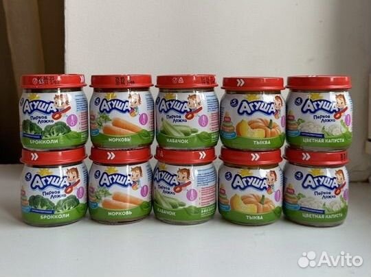 Детское питание Агуша пюре, каши, смесь