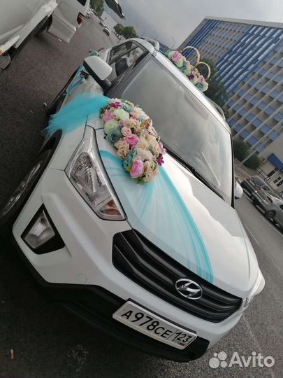 Свадебные украшения на машину