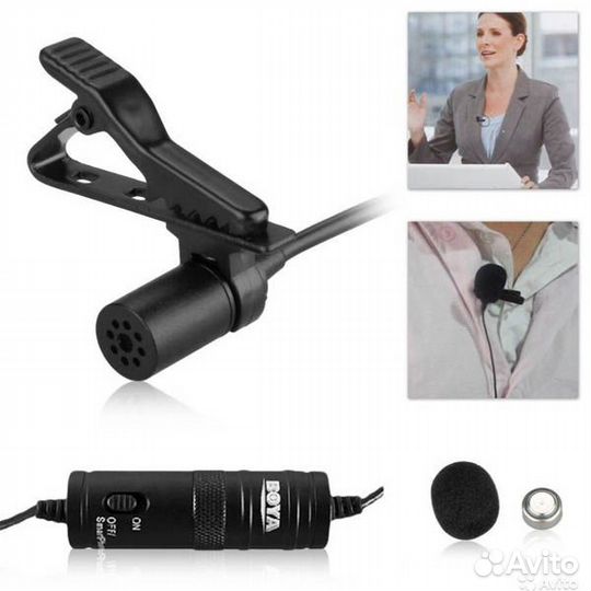 Петличный микрофон Boya BY-M1 петличка