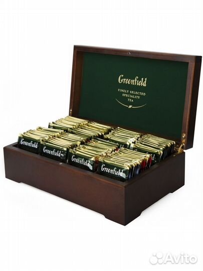 Чай Гринфилд Деревянная шкатулка (96п)