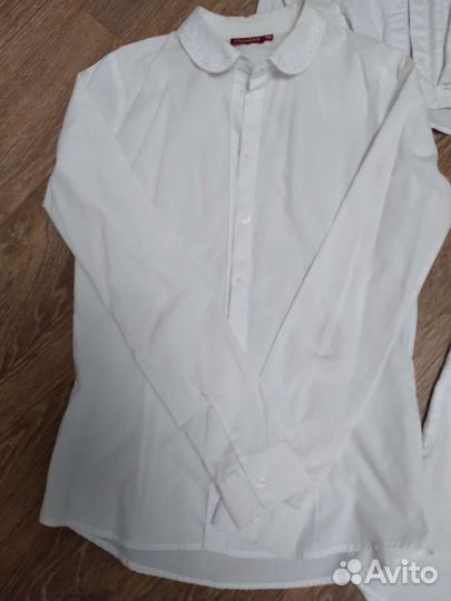 Блузки белые для школы, 10-12 лет