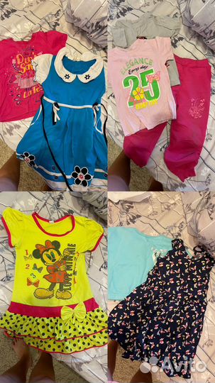 Вещи пакетом на девочку 4-5 лет