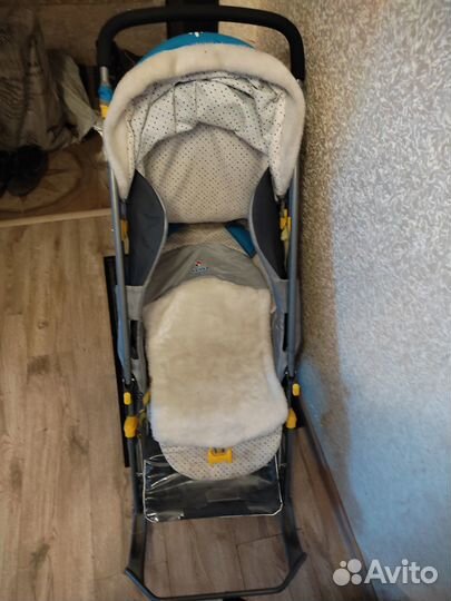 Детские санки коляска с колесами