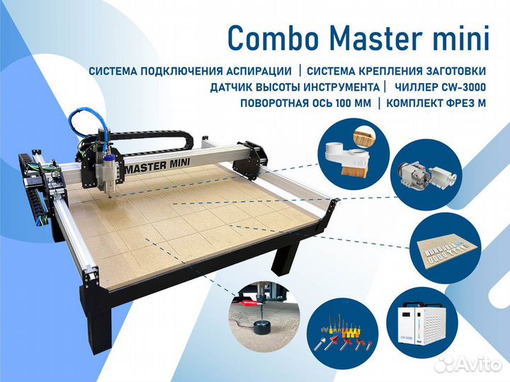 3D Фрезерный станок Комбо Master mini