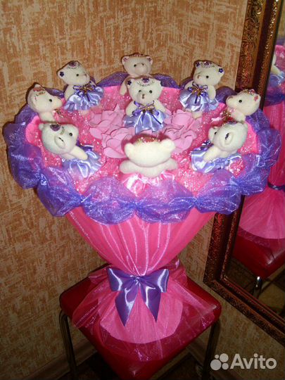 Букеты из мягких игрушек