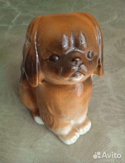 Фарфоровая статуэтка Мопс лфз