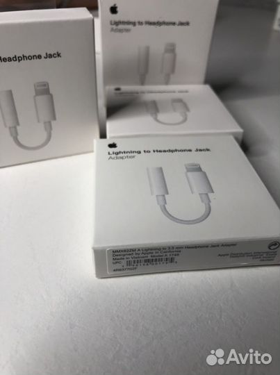 Переходник для iPhone lightning 3.5мм адаптер