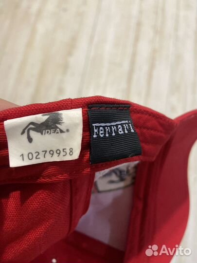 Y2K cap Ferrari officiall кепка