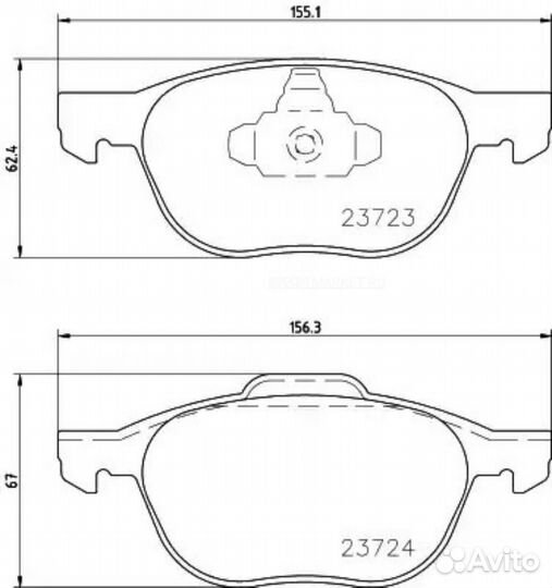 Nisshinbo NP5006 Колодки тормозные дисковые перед