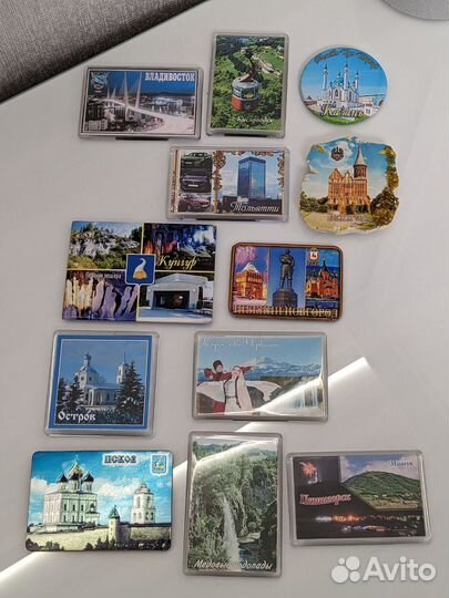 Магниты на холодильник из разных городов