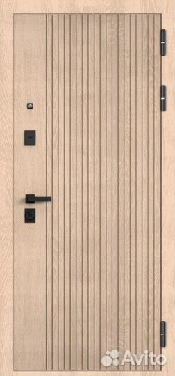 Дверь входная металлическая с зеркалом