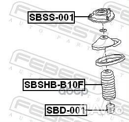 Опора переднего амортизатора sbss-001 Febest