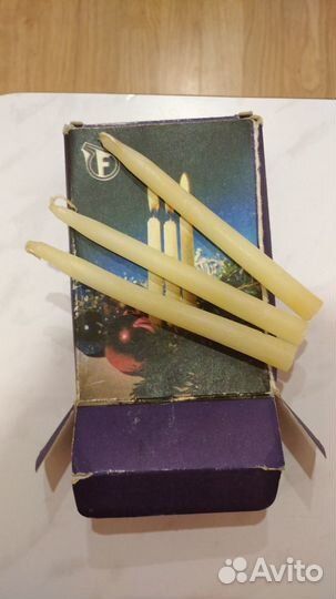 Свечи новогодние коллекционные СССР 1980 год