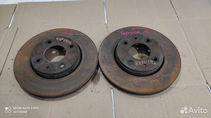 Диск тормозной передний Carisma 4G93 1.8