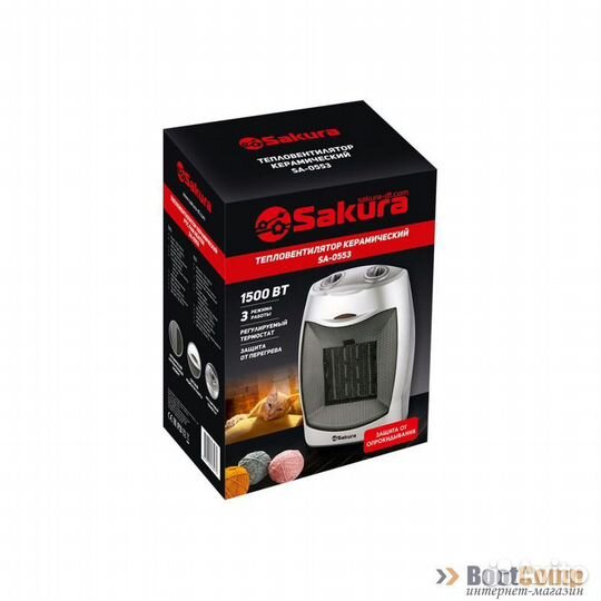 Тепловентилятор керамический Sakura SA-0553