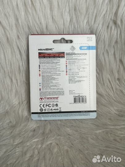 Карта памяти transcend microsdhc 4 gb