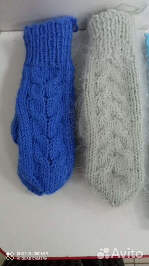 Вязанные варежки ручной работы