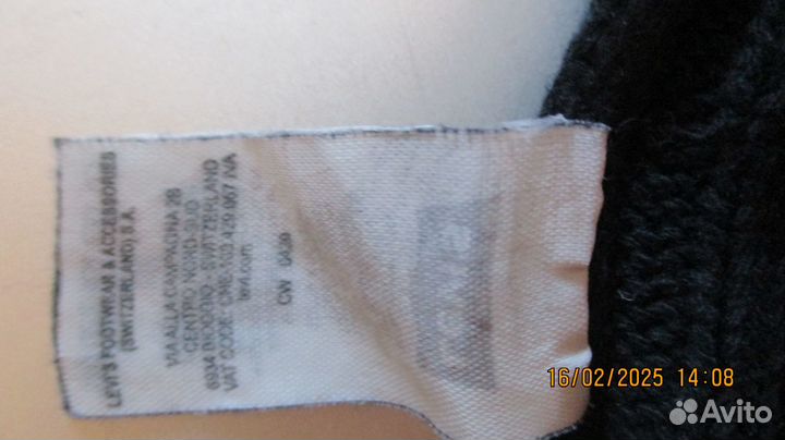 Шапка бини мужская Levi's оригинал