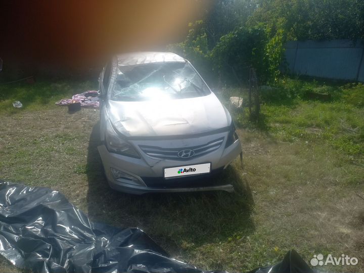 Hyundai Solaris 1.6 AT, 2016, битый, 74 700 км