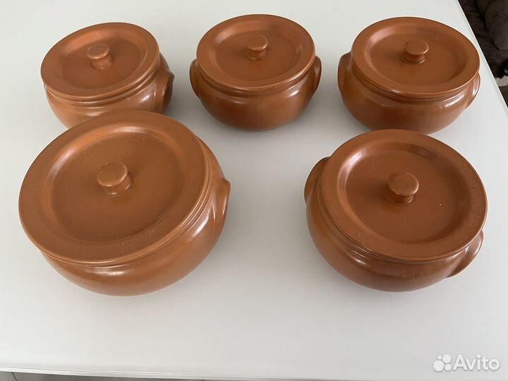 Горшки доя запекания керамические