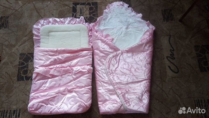 Конверт на выписку с мехом