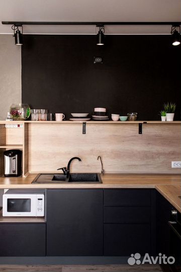 Кухонный гарнитур угловой в потолок