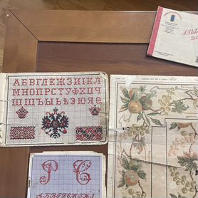 Вышивка крестом — красивые старинные схемы Petit Point