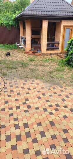 Мойка-чистка, уборка тротуарной плитки