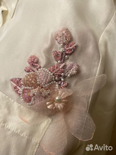 Блуза -рубашка 100 шелк