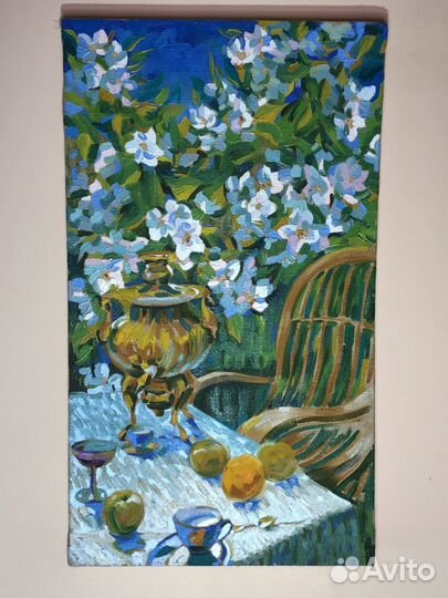 Д. Артошкин картина «Утренний чай»