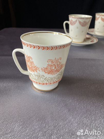 Кофейная пара лфз костяной фарфор