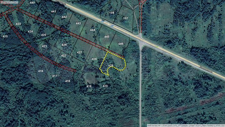 Участок 1,04 га (СНТ, ДНП)