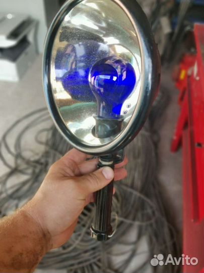 Синяя лампа рефлектор СССР