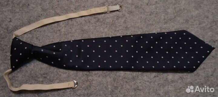 Галстук чёрны в мел.гор,перелив с тёмносин в чёрн