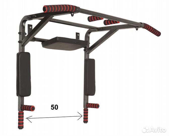 Турник брусья пресс 3в1 200 кг