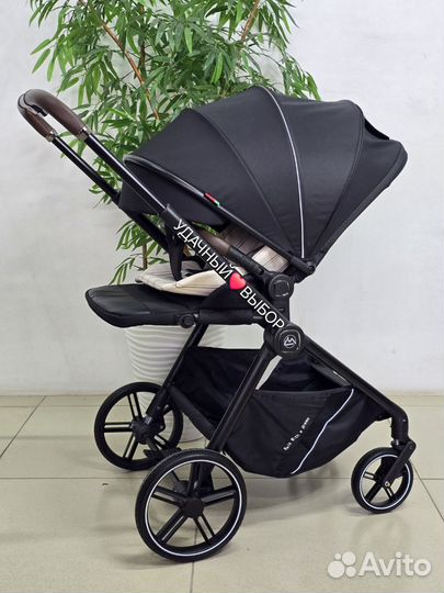 Коляска с реверсивным блоком Luxmom Aeies A2/Black