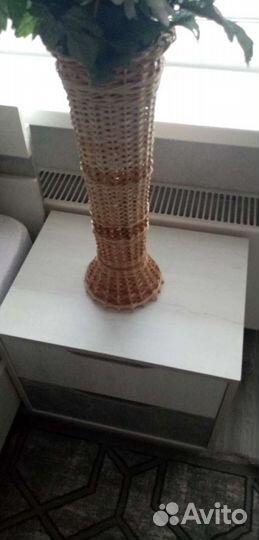 Ваза из лозы. ручная работа