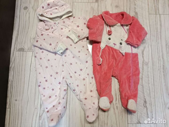 Комбинезоны, шапки для девочки