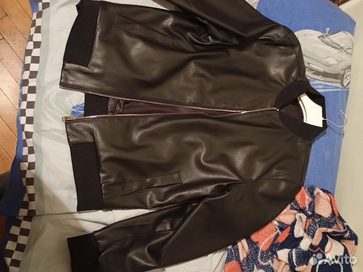 Кожаная куртка мужская 50 52