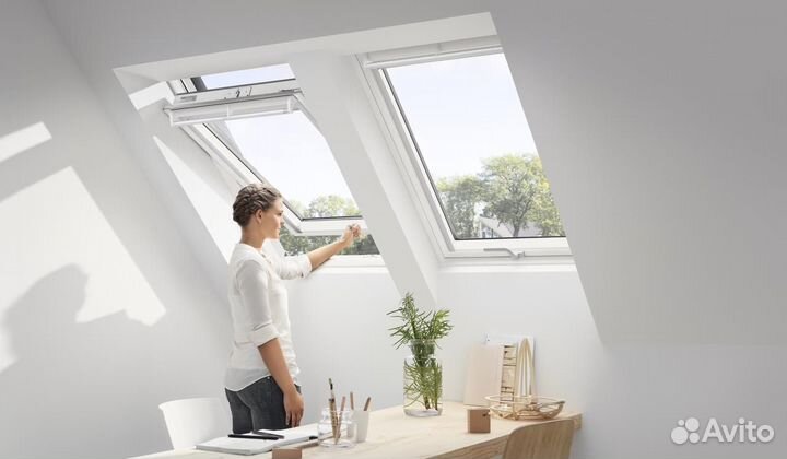 Мансардное окно PTP-V U4 из пвх 66*140