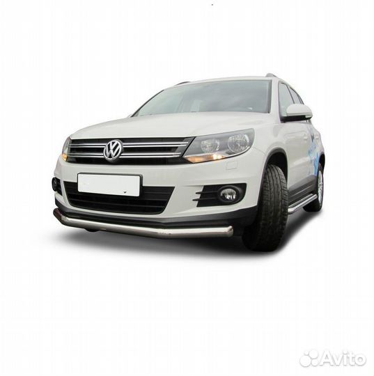 Защита переднего бампера Volkswagen tiguan (2011)