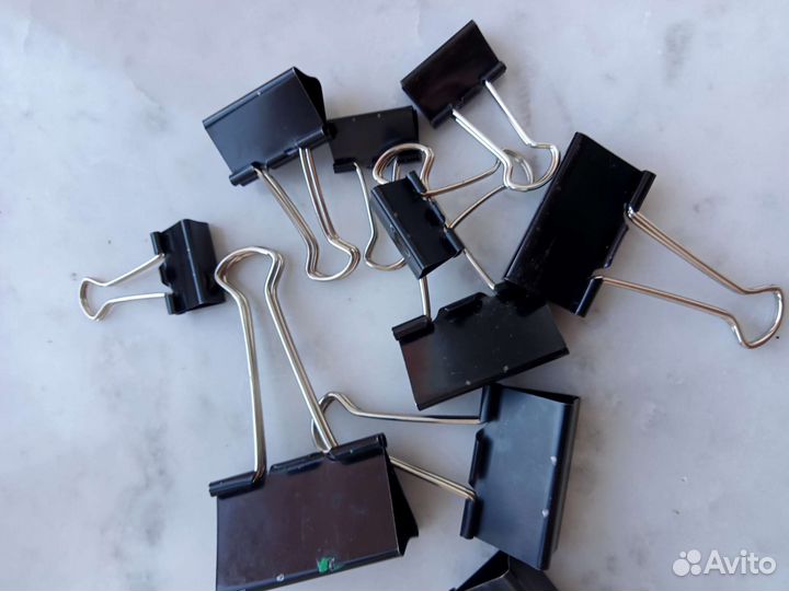 Зажимы для бумаг, проводов и прочего