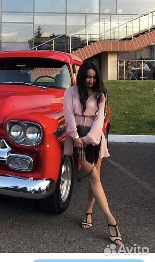 Платье пудра шифон