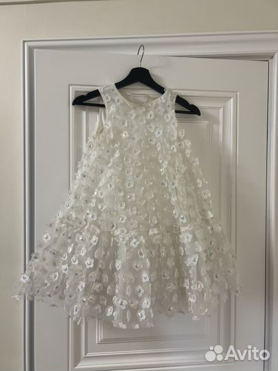 Детское Платье sela 128 снежинка