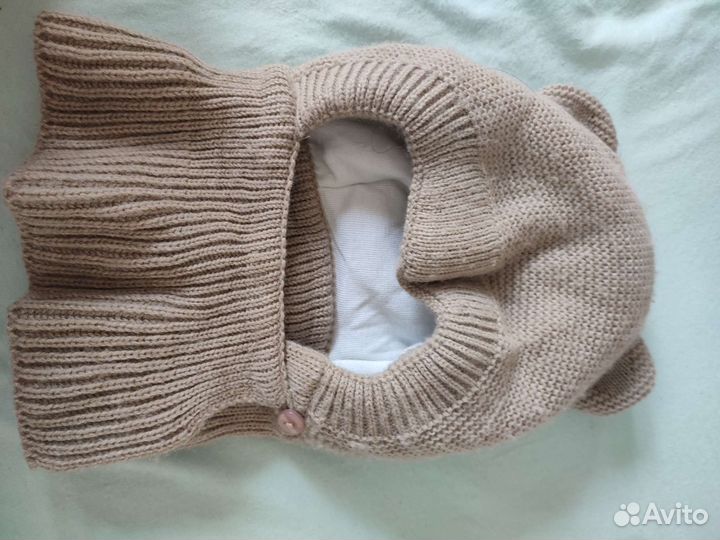 Шапка шлем зимняя