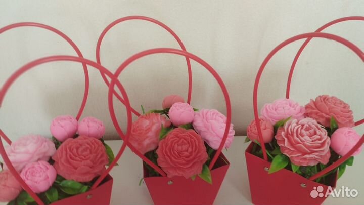 Букет цветов из мыла