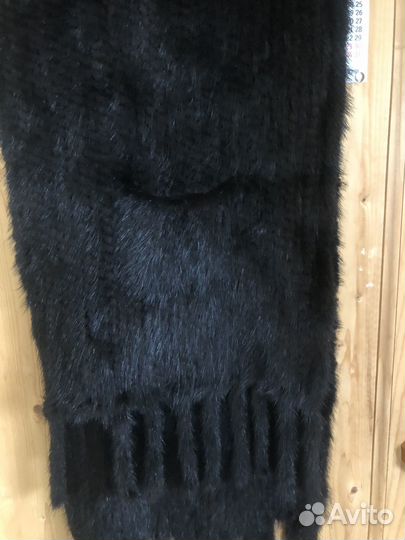 Палантин из вязаной норки