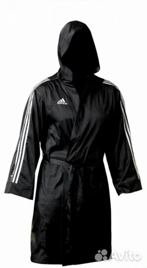 Мужской шёлковый халат Adidas